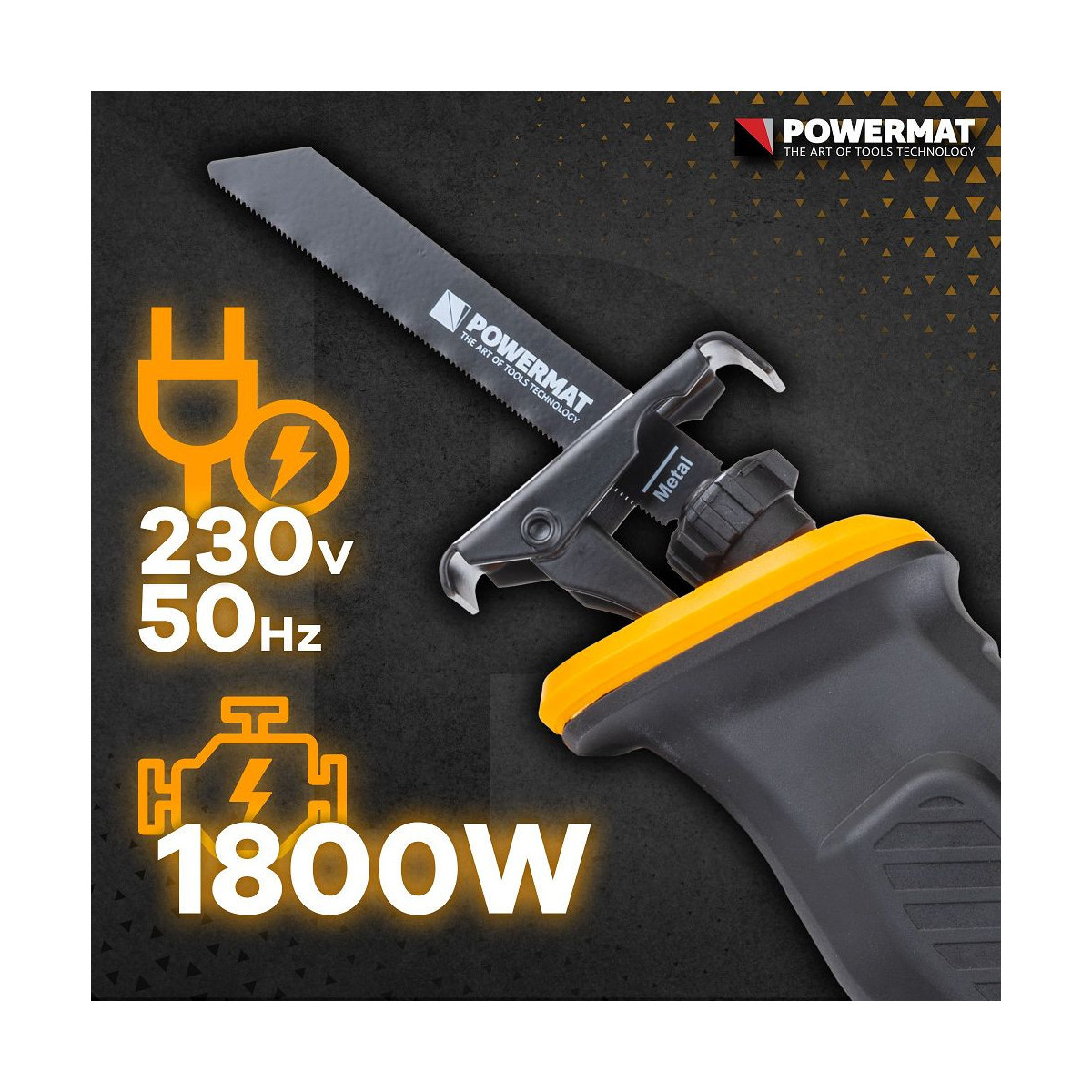 Pânza electrică cu sabie Powermat PM-PSZ-1800TN | 1800W | 20× lame