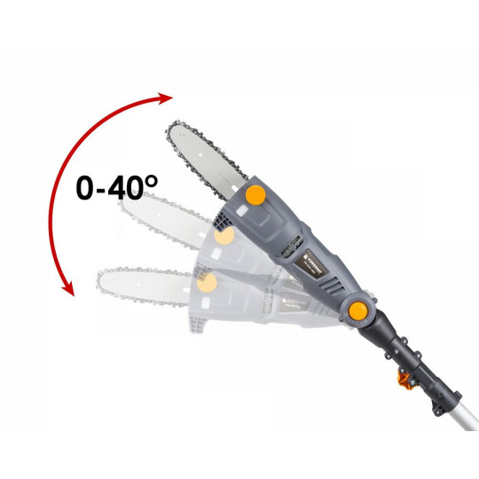 Pânză electrică cu lanț pe telescop Powermat PM-EPW-1000 | 1000W | telescopic 240 cm