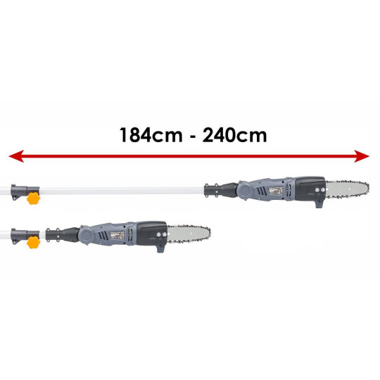 Pânză electrică cu lanț pe telescop Powermat PM-EPW-1000 | 1000W | telescopic 240 cm
