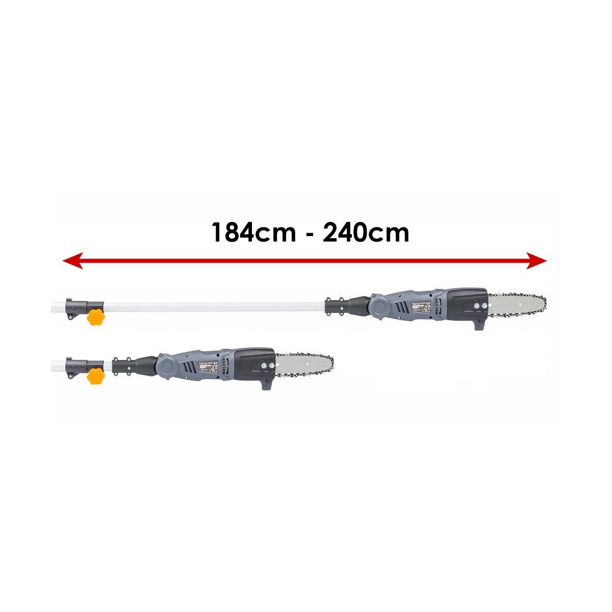 Pânză electrică cu lanț pe telescop Powermat PM-EPW-1000 | 1000W | telescopic 240 cm