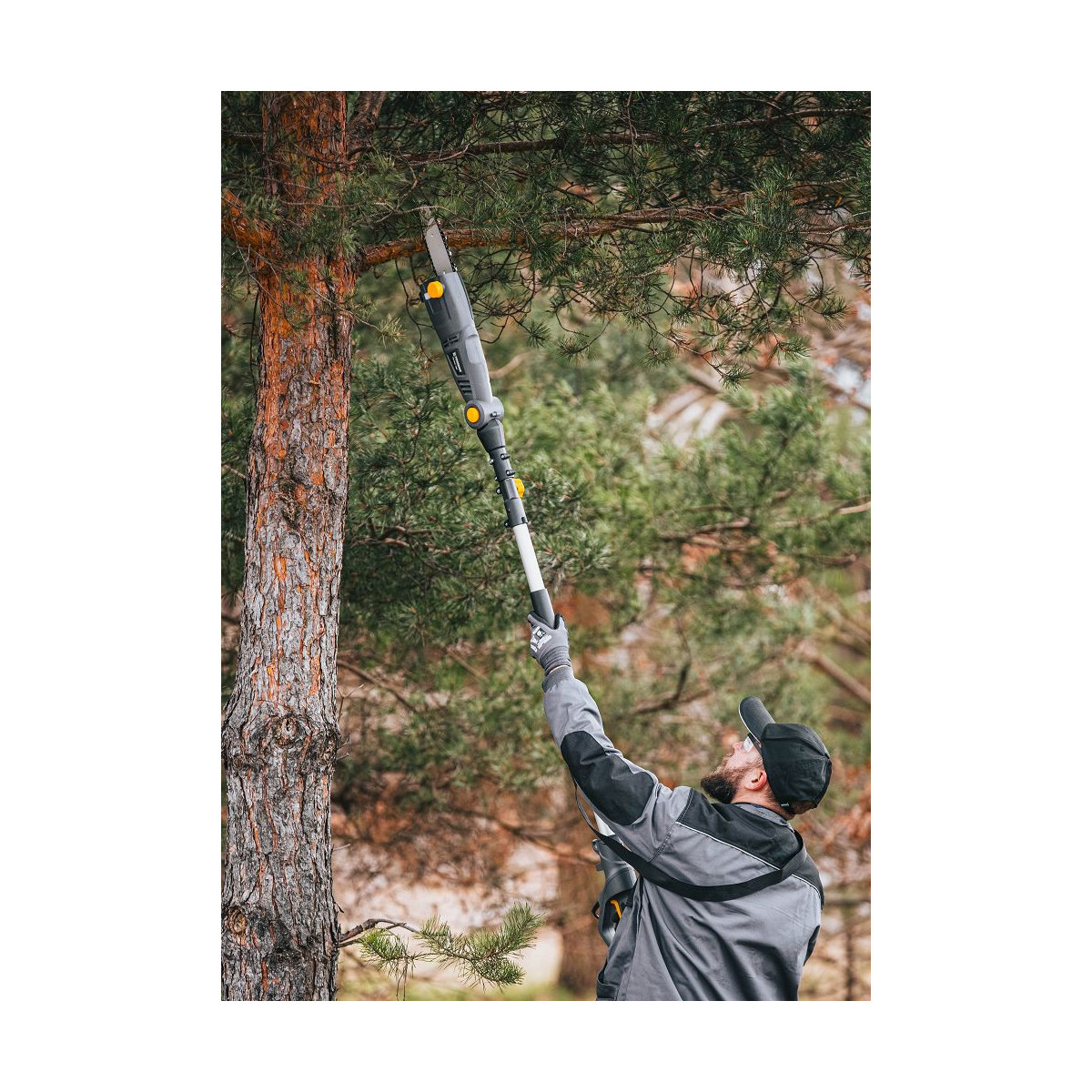 Pânză electrică cu lanț pe telescop Powermat PM-EPW-1000 | 1000W | telescopic 240 cm