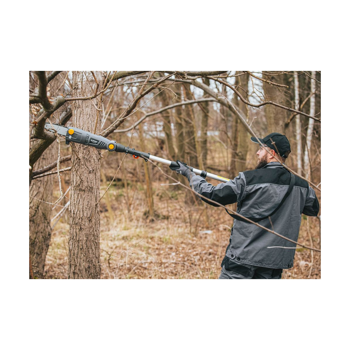Pânză electrică cu lanț pe telescop Powermat PM-EPW-1000 | 1000W | telescopic 240 cm
