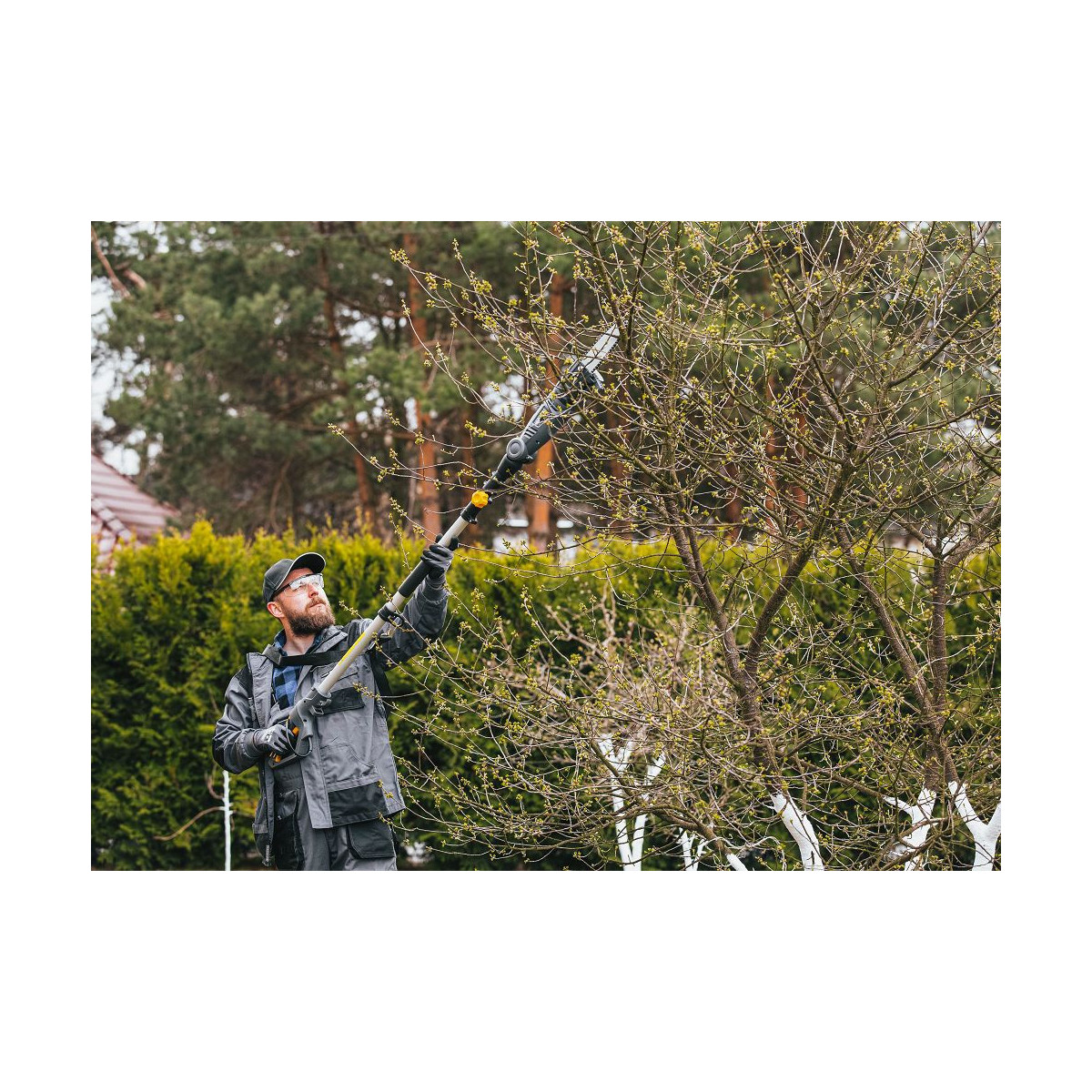 Pânză electrică cu lanț pe telescop Powermat PM-EPW-1000 | 1000W | telescopic 240 cm