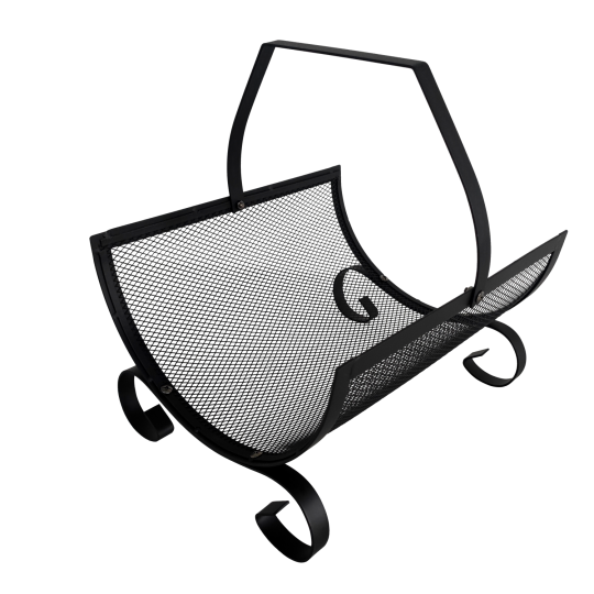 Suport metalic pentru lemne cu mânere 38x33x38 cm