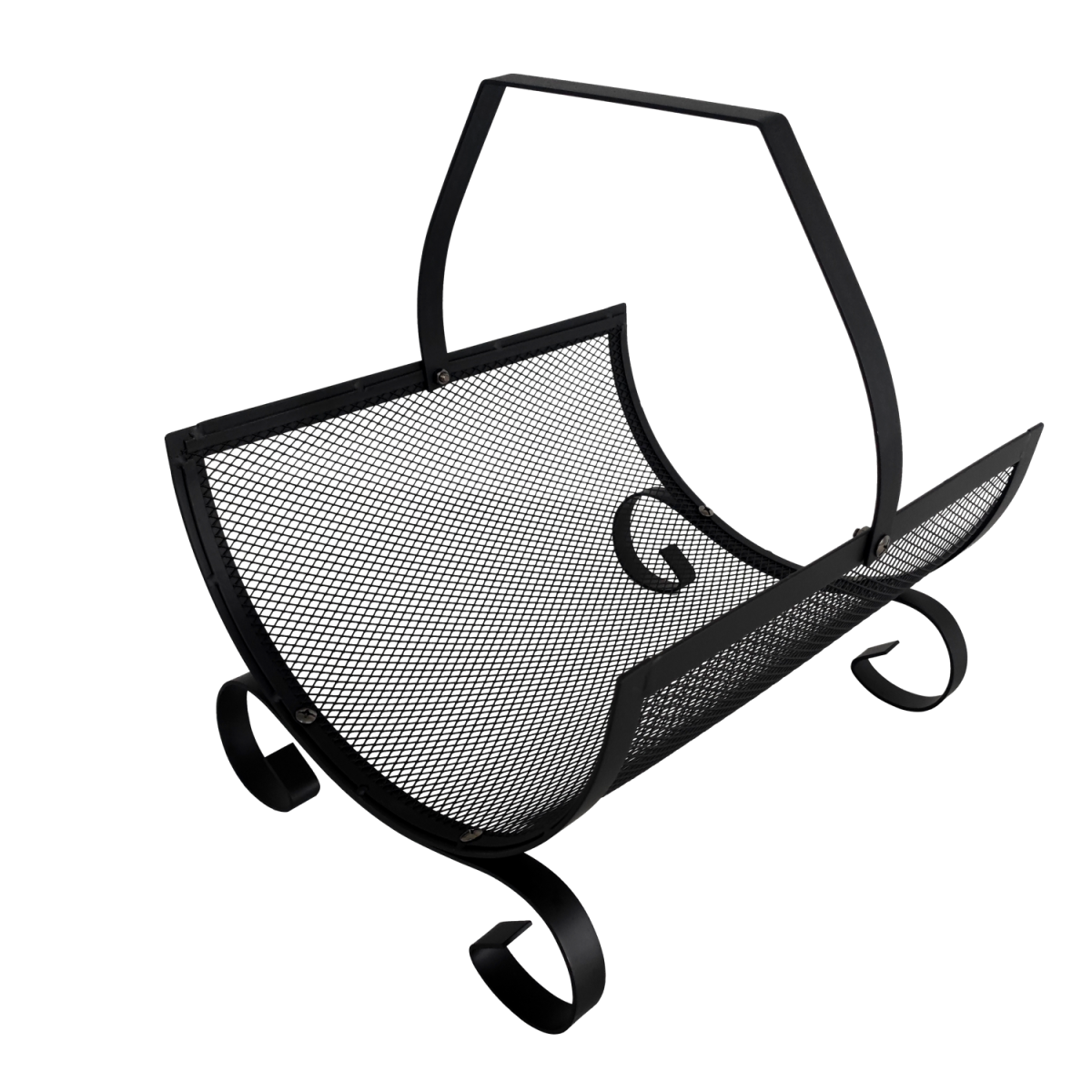 Suport metalic pentru lemne cu mânere 38x33x38 cm