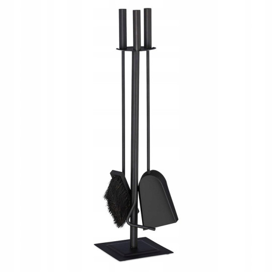 Set de scule pentru șemineu 3 in 1 + suport