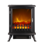 Camină electrică independentă cu efect de flacără 900/1800 W – 41,5 cm, 3 laturi vitrate