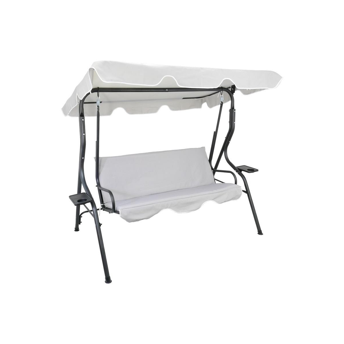 Leagăn de grădină de culoare gri 170 x 110 x 153 cm