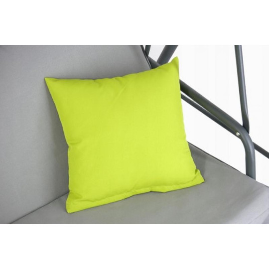 Leagăn de grădină gri cu perne galbene 170 x 110 x 153 cm