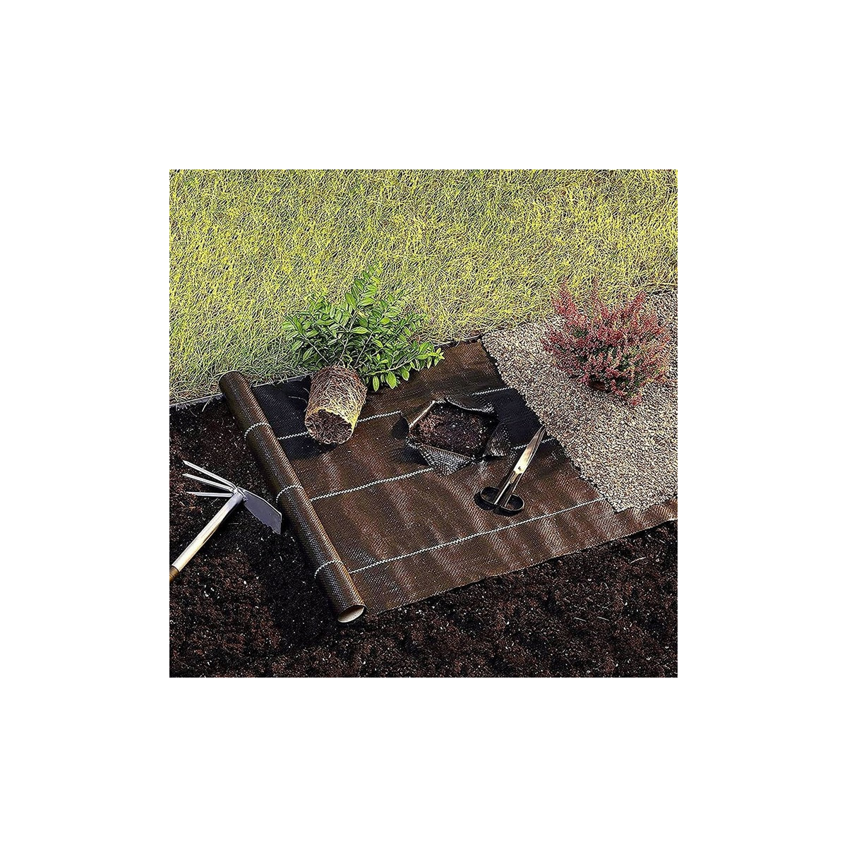 Pânză agricolă neagră cu greutatea de 70g/m 2,2x50m