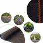 Tkanină agricolă rezistentă de culoare neagră 135g/m2, 0,6x100