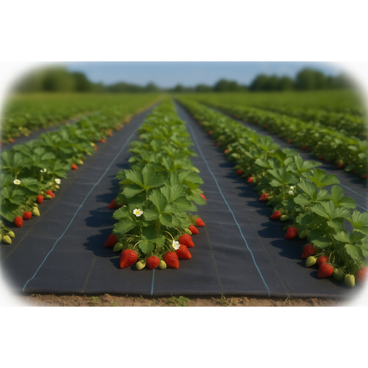 Pânză agricolă neagră, groasă 135g/m2, 1,1x50