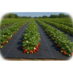 Pânză de agrotkană pentru grădină sub mulci, pietriș 110g/m2, 0,8x50