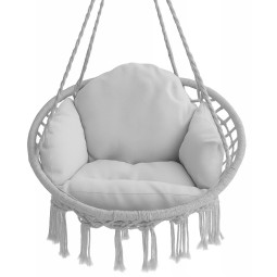 Sivé bocianie hniezdo 80cm, so svetlosivým vankúšom