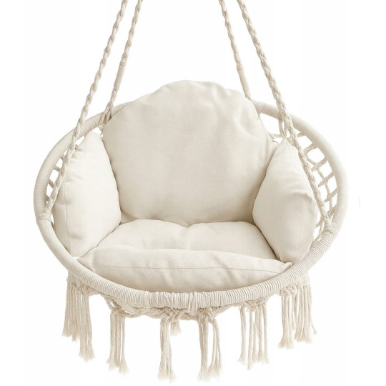 Cuib de stork bej de 80 cm cu pernă bej