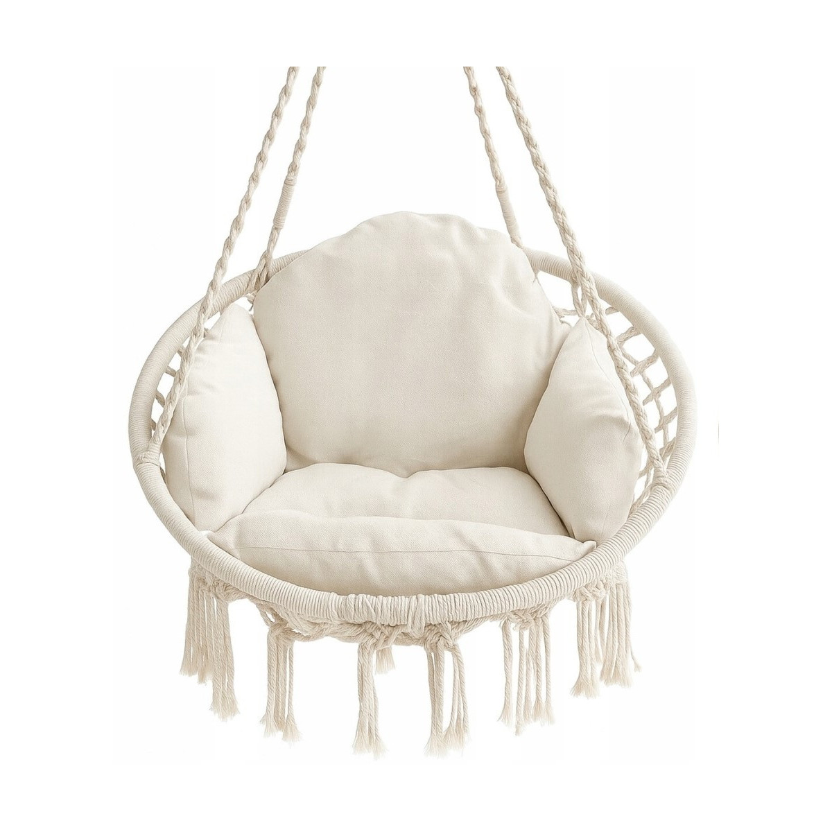 Cuib de stork bej de 80 cm cu pernă bej