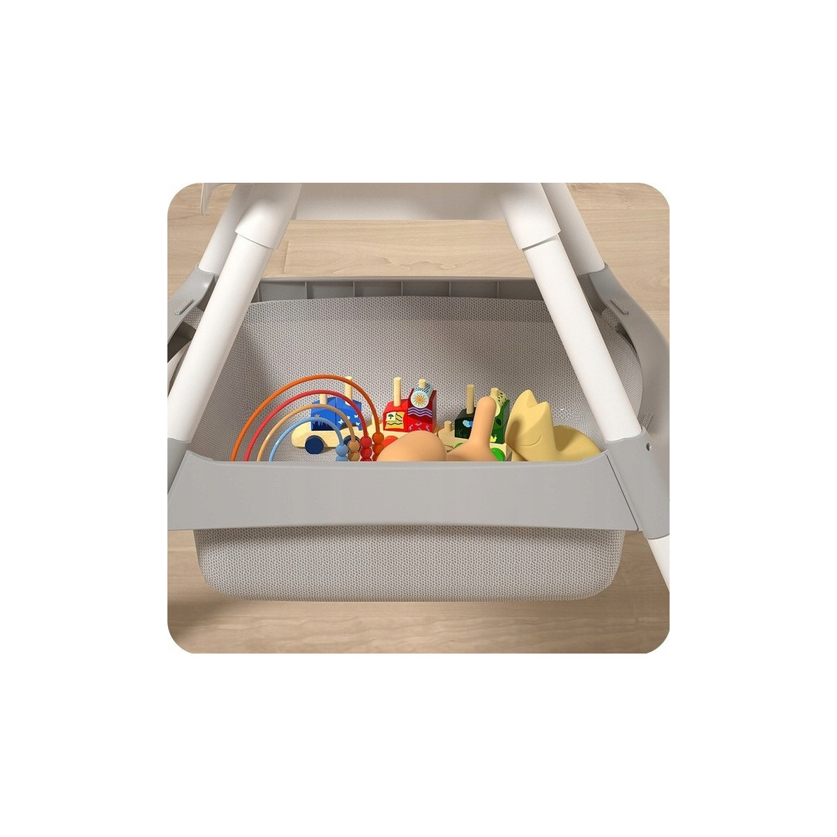 Scaun de masă pentru copii 3 în 1 de culoare roz cu tavă + cadou