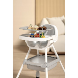 Scaun de masă verde pentru copii 3 în 1 cu cadouri