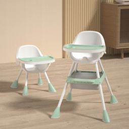 Scaun de masă verde pentru copii 3 în 1 cu cadouri