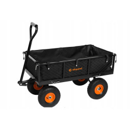 Wagon de grădină de 300 kg de culoare neagră