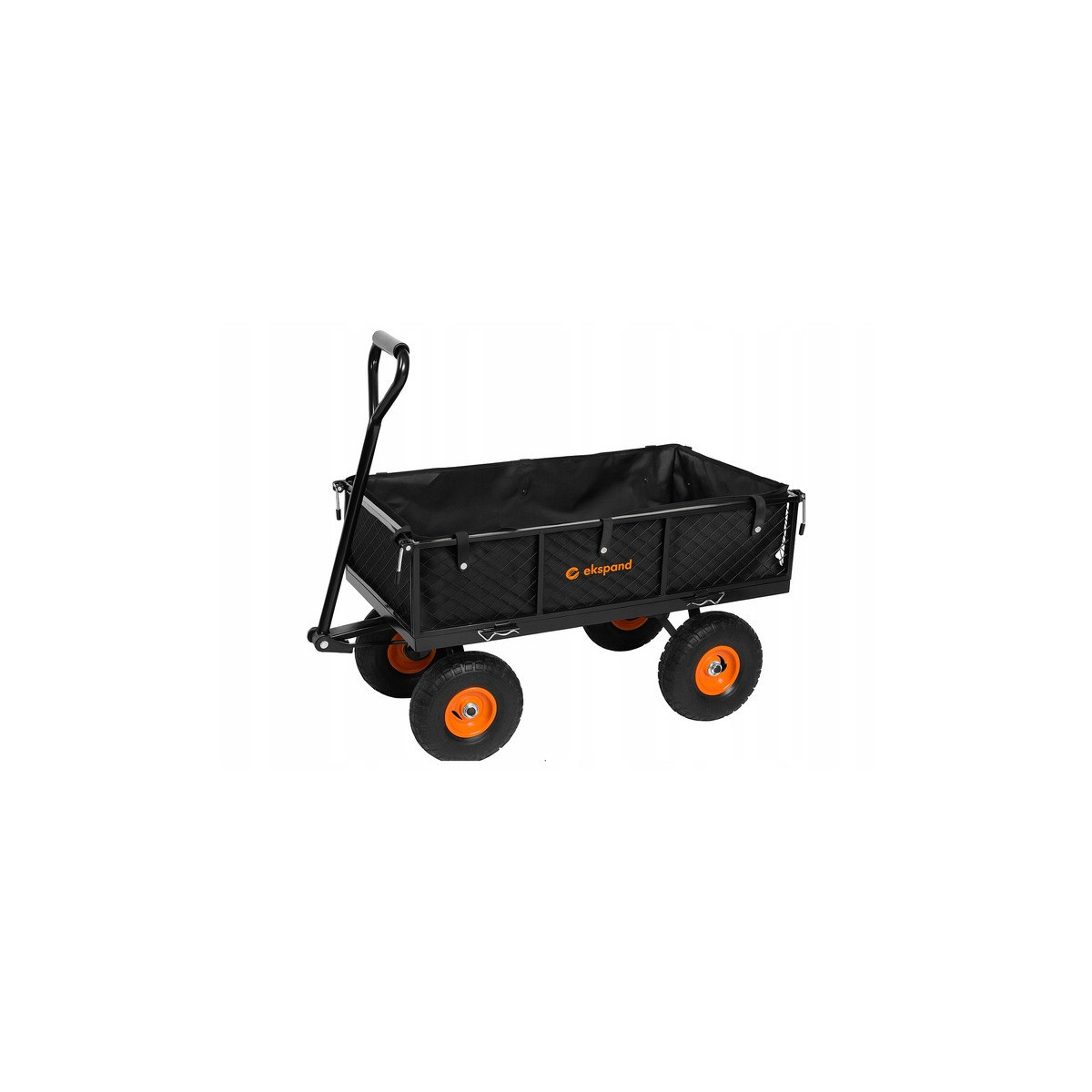 Wagon de grădină de 300 kg de culoare neagră