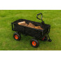 Wagon de grădină de 300 kg de culoare neagră