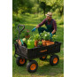 Wagon de grădină de 300 kg de culoare neagră