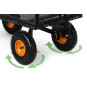 Wagon de grădină de 300 kg de culoare neagră