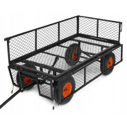 Wagon de grădină de 300 kg de culoare neagră