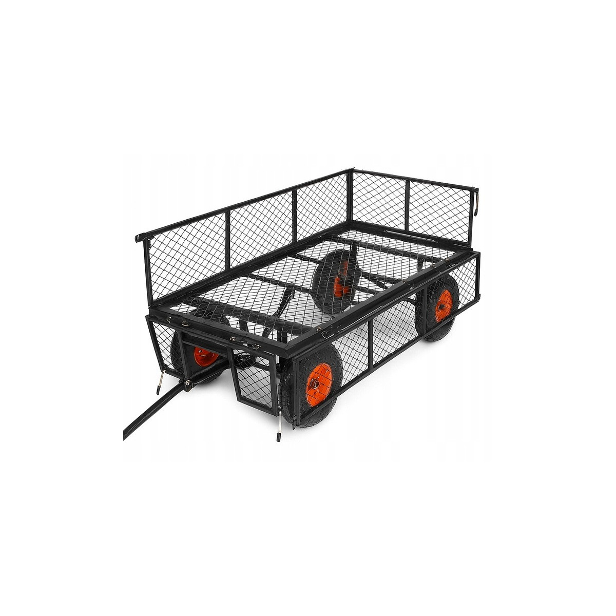 Wagon de grădină de 300 kg de culoare neagră