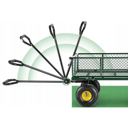 Vozícuri de grădină de calitate, de culoare verde, 300 kg