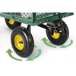 Vozícuri de grădină de calitate, de culoare verde, 300 kg