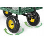 Vozícuri de grădină de calitate, de culoare verde, 300 kg