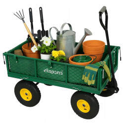 Vozícuri de grădină de calitate, de culoare verde, 300 kg