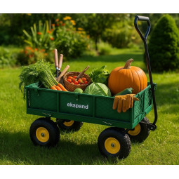 Vozícuri de grădină de calitate, de culoare verde, 300 kg