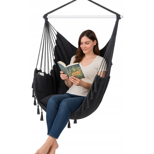 Leagăna de grădină suspendată + 2 perne 100 cm