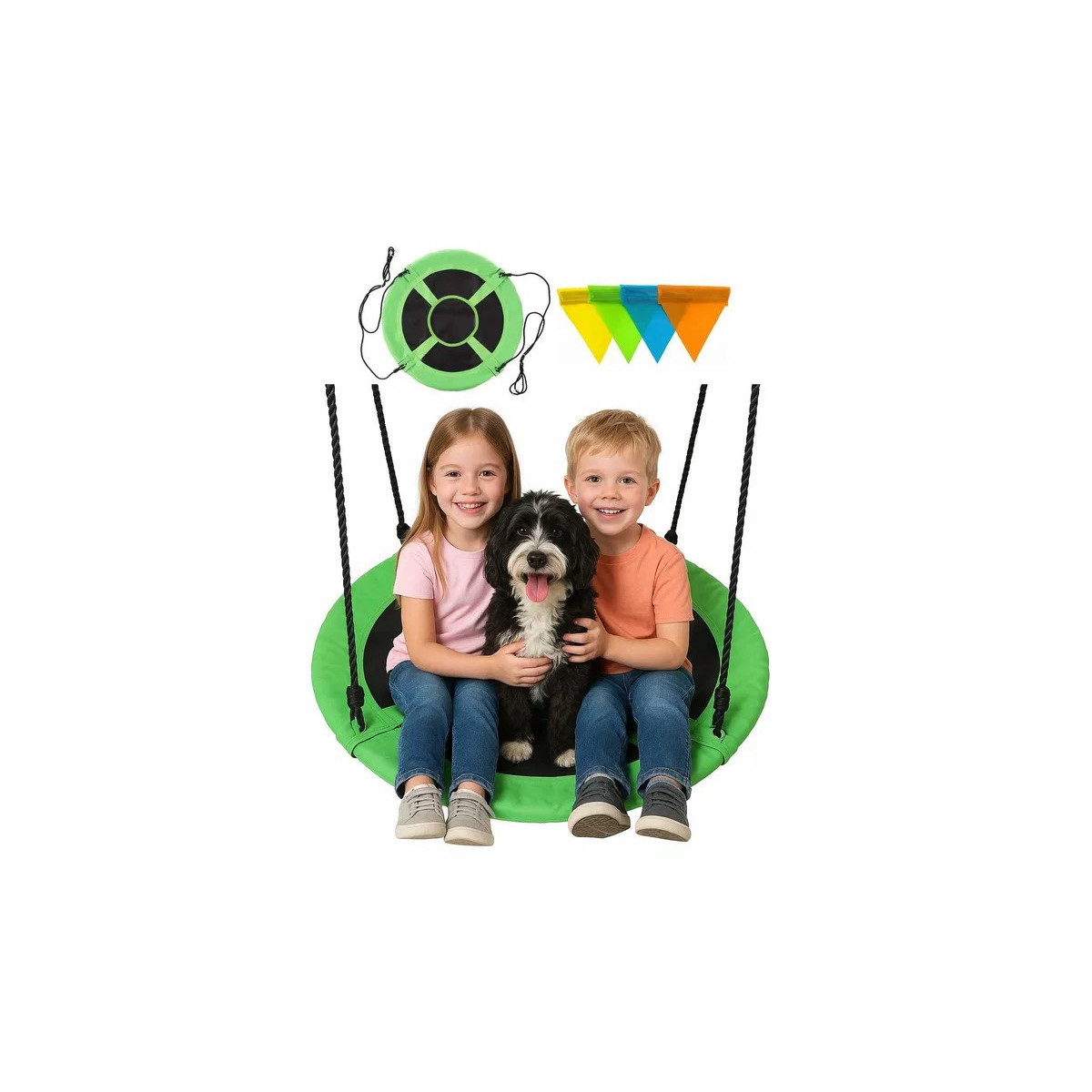 Cuib de stork verde 80cm