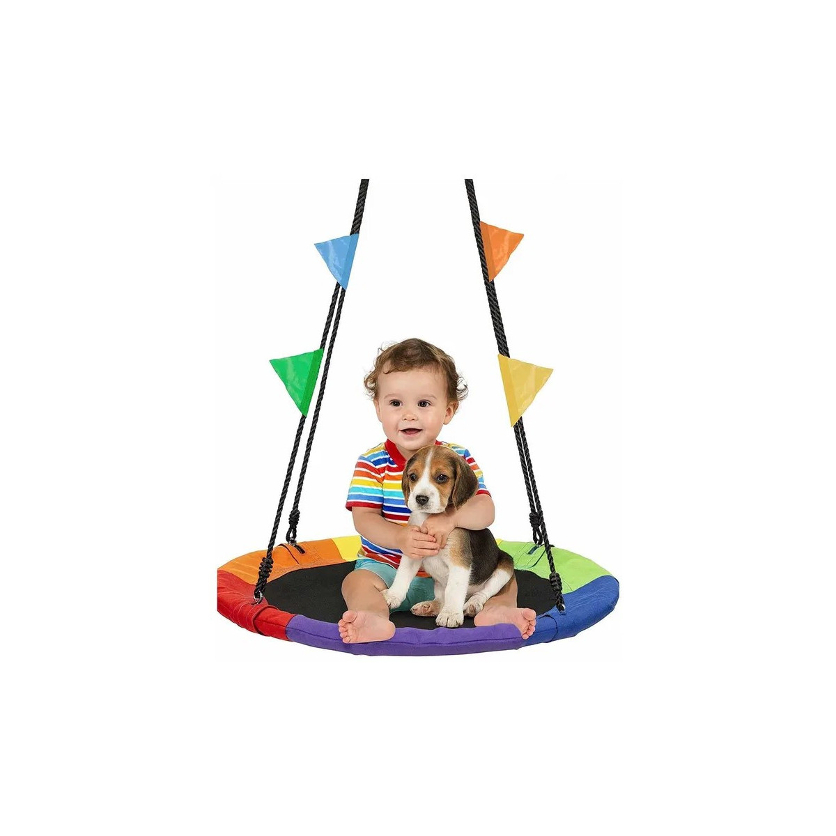 Cuib de stork colorat și vesel de 80cm