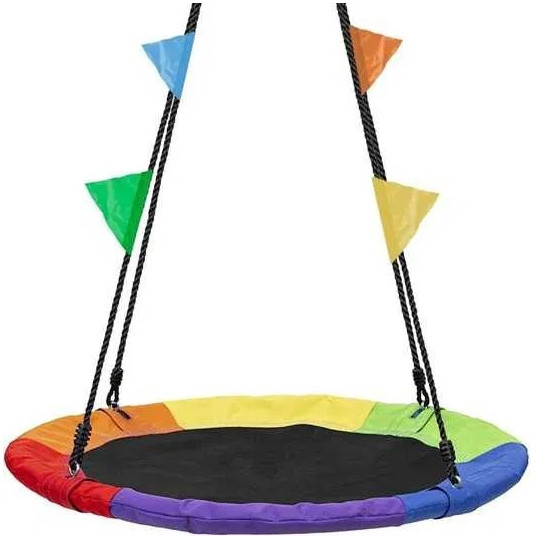 Cuib de stork colorat cu diametrul de 100 cm