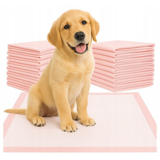 Saltea de antrenament pentru câini sau pisici, de culoare roz, mărimea XL - 60x90