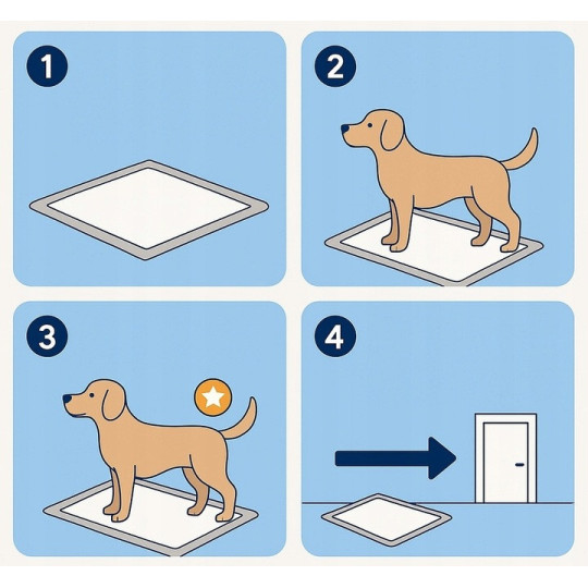 Saltea pentru căței și pisici de culoare albastră, dimensiune XL - 60x90