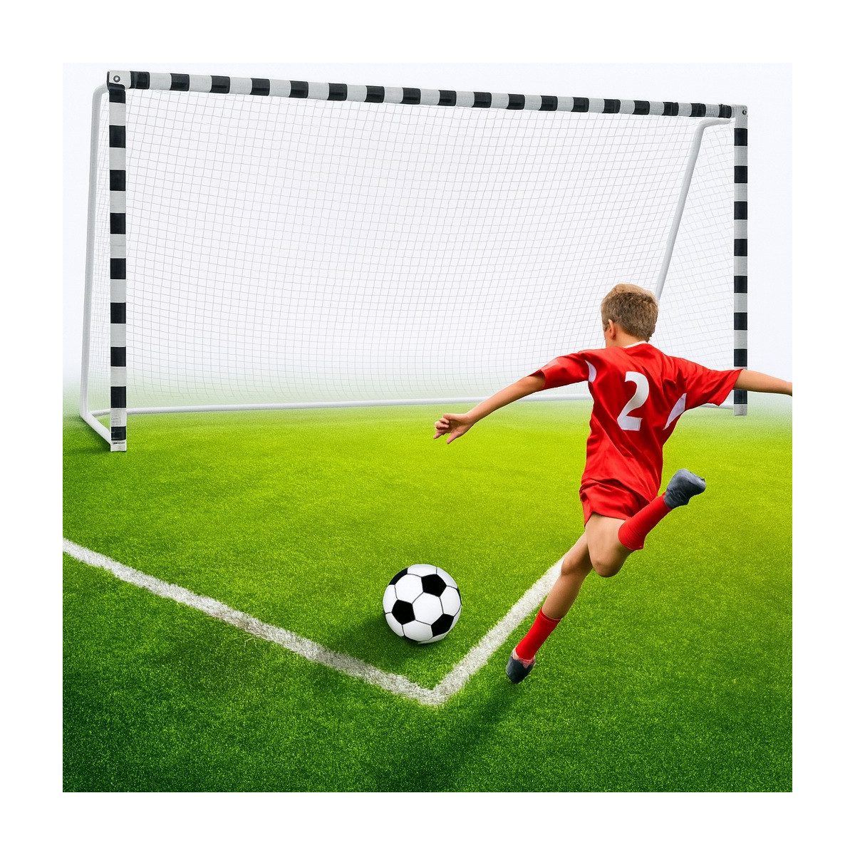 Poarta de fotbal mare 200x360