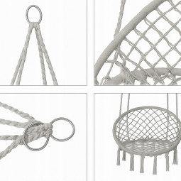 Sărăcia ciorilor gri, 80 cm, cu pernă mare de gri deschis