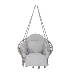 Sărăcia ciorilor gri, 80 cm, cu pernă mare de gri deschis