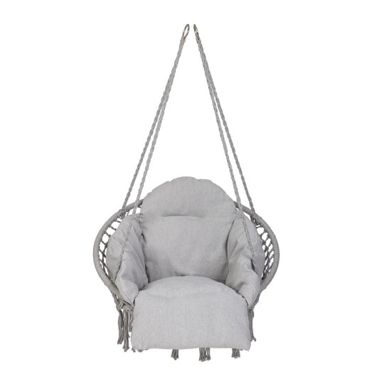 Sărăcia ciorilor gri, 80 cm, cu pernă mare de gri deschis