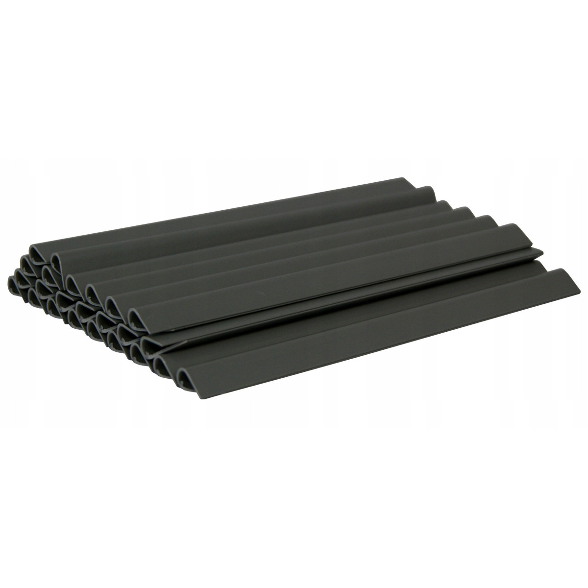 Clipsuri de montaj pentru banda de gard, 20 buc, 19 cm, gri închis
