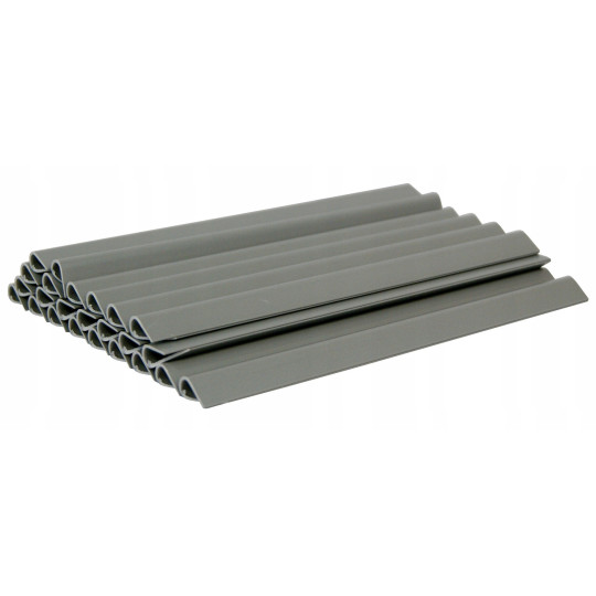 Clipuri de schimb pentru montarea benzii de acoperire, 20 buc, 19cm, gri