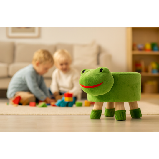 Taburetă pentru copii în formă de broască