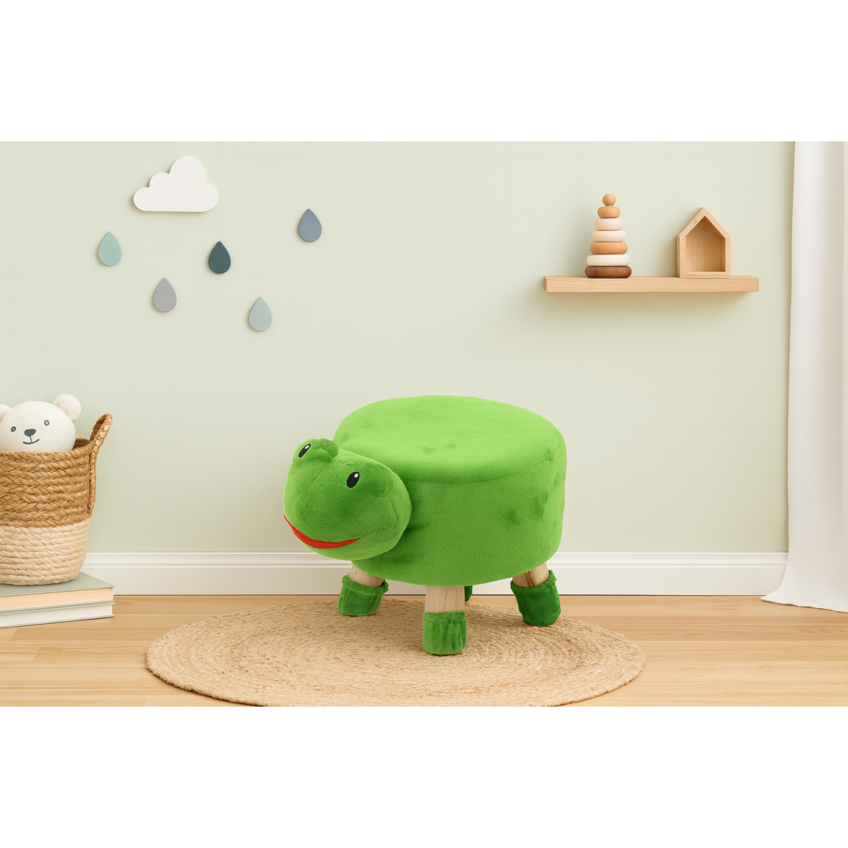 Taburetă pentru copii în formă de broască