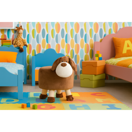 Taburetă mică pentru copii în formă de câine